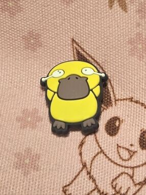 Psyduck Croc Charm Pokémon Confused Duck Yellow Cute Shoe Charm
